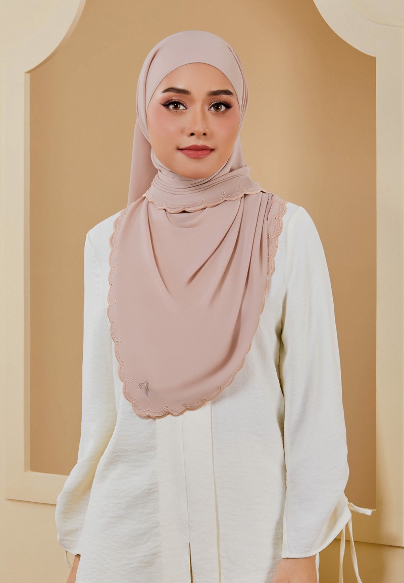 SHAWL EMBROIDERY DAHLIA