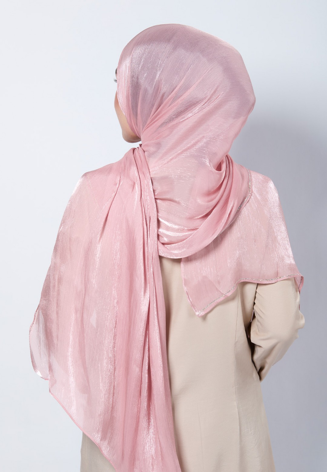 SHAWL GLISTEN SILK PLAIN DIAMOND