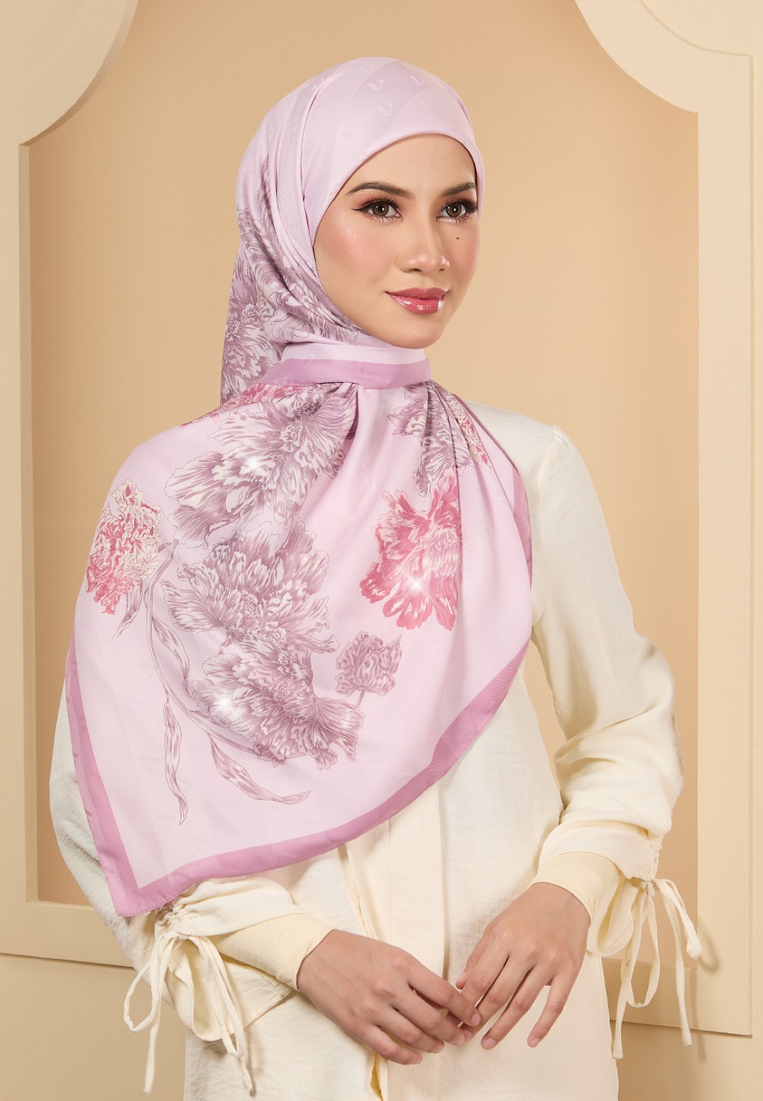 SQ EVANA JACQUARD TWILL PRINTED DIAMOND