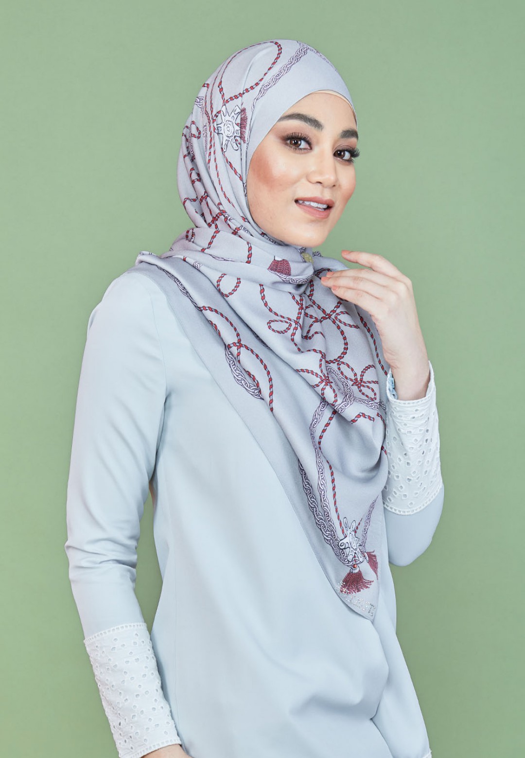SHAWL TWIN TASSEL PTD 219