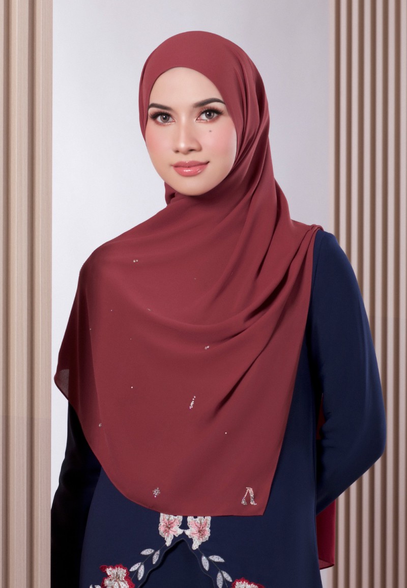 SHAWL WARDAH PLAIN DIAMOND 228