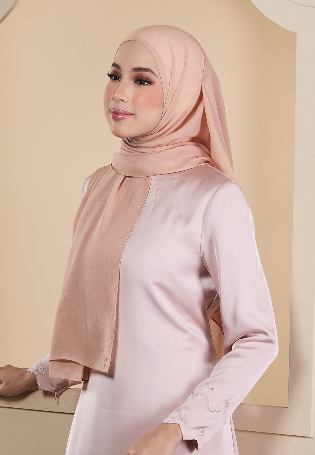 SHAWL HOUDA SILKY CHIFFON PLAIN