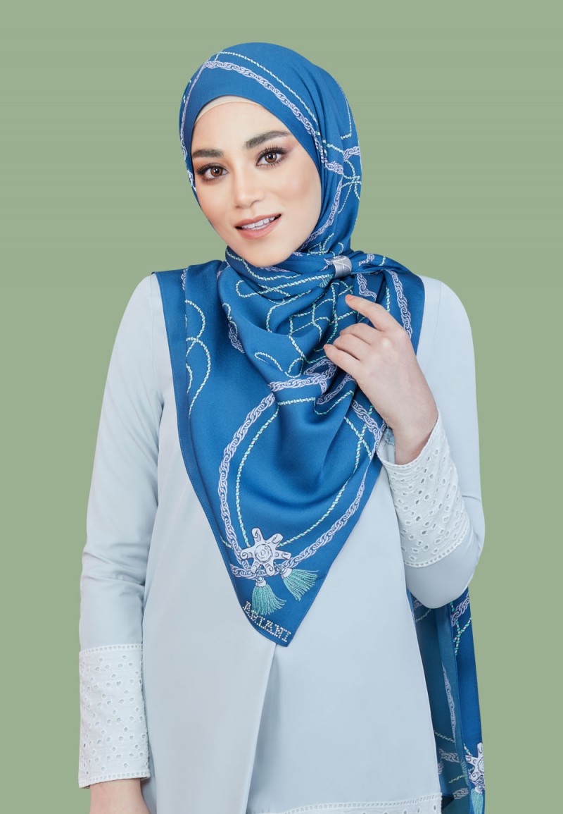 SHAWL TWIN TASSEL PTD 219