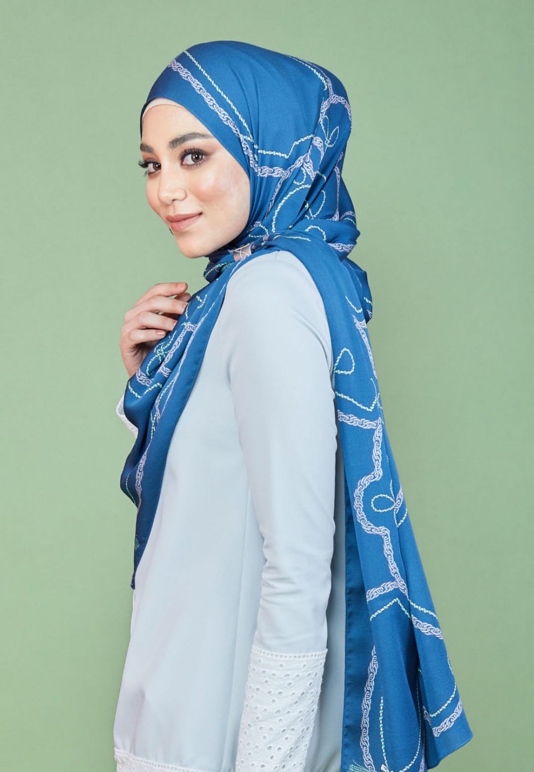 SHAWL TWIN TASSEL PTD 219