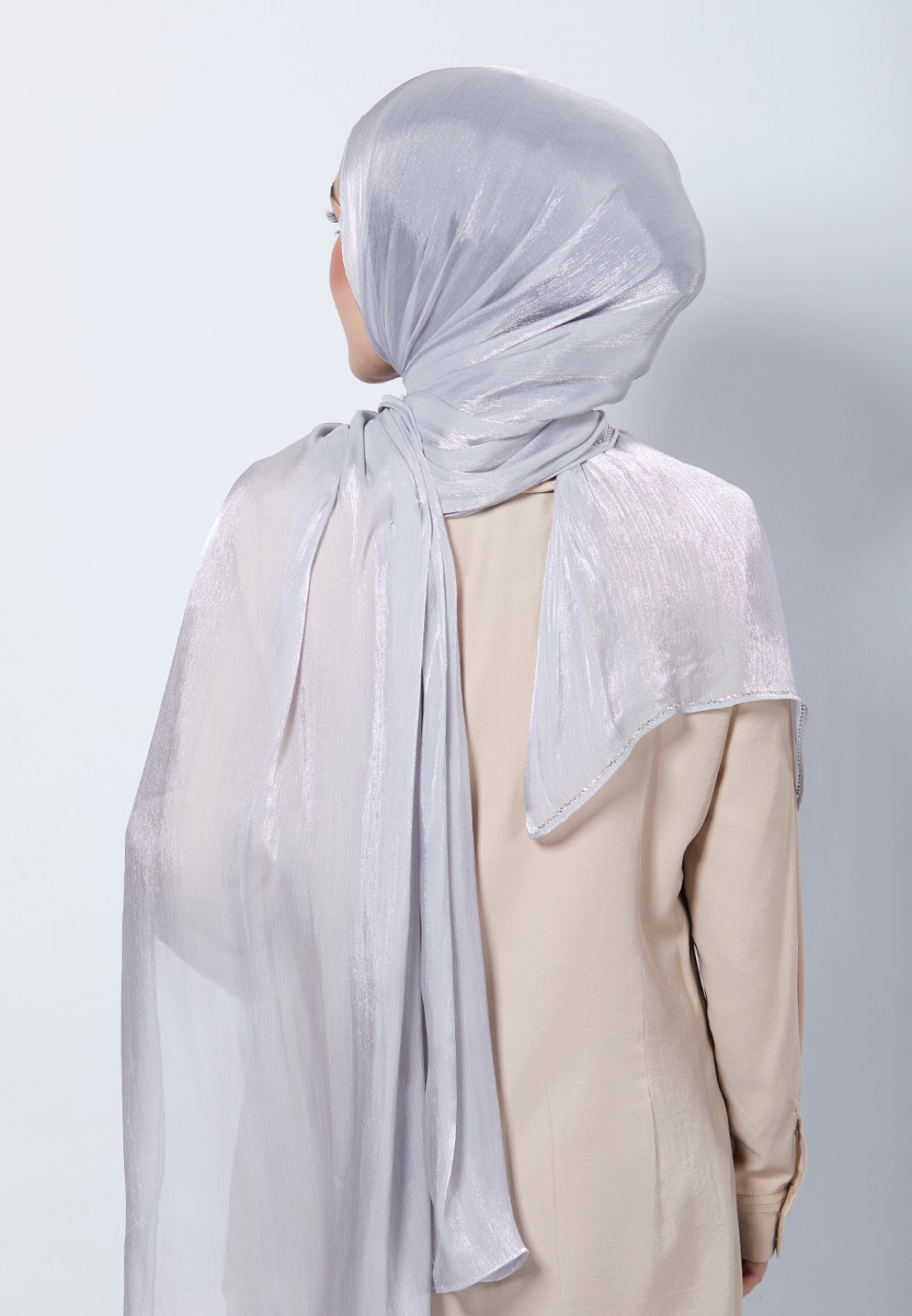 SHAWL GLISTEN SILK PLAIN DIAMOND