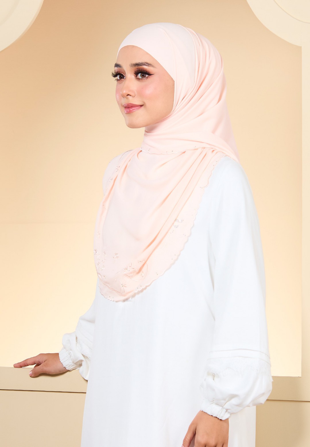 SHAWL JUITA PLAIN EMBROIDERY