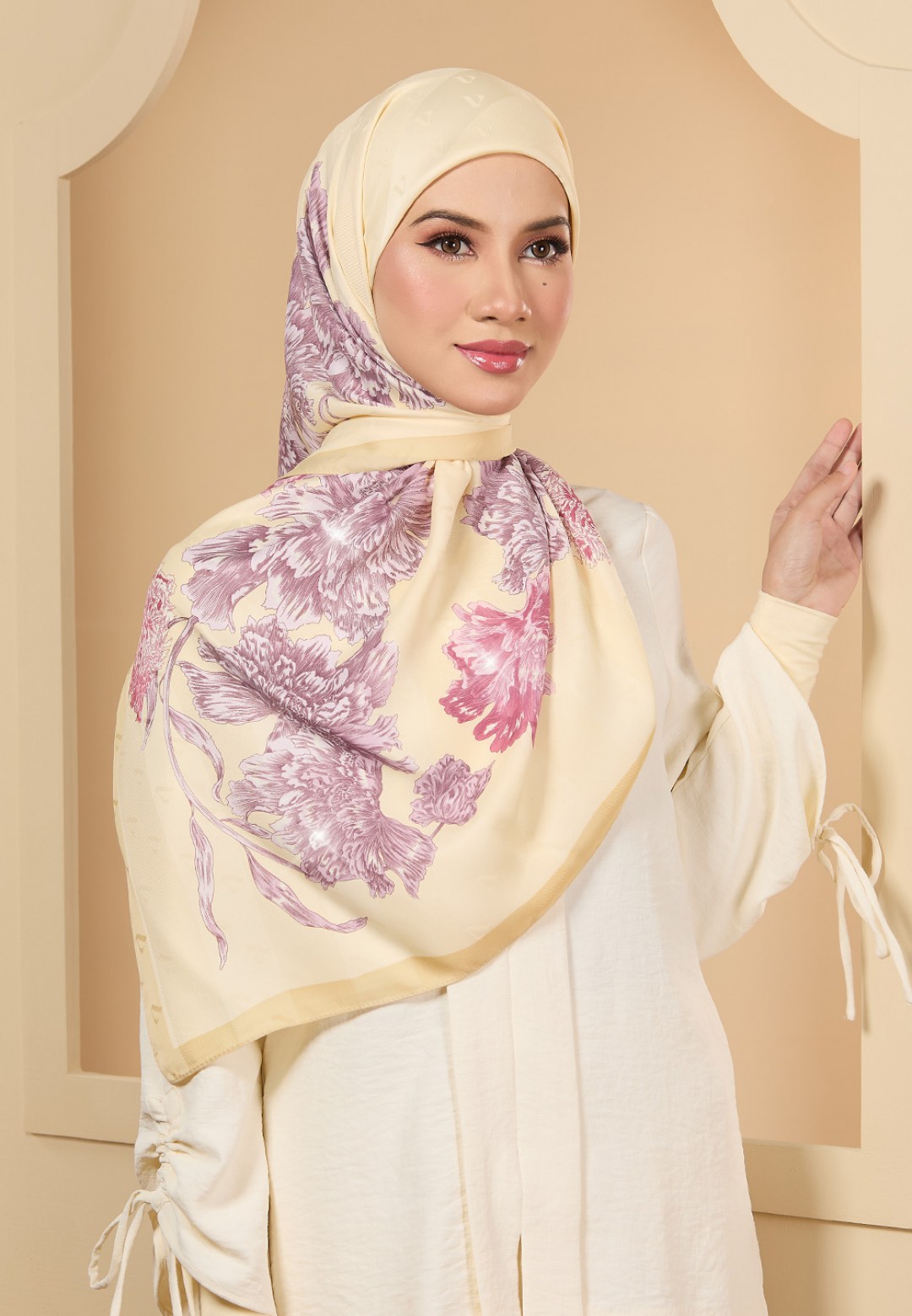 SQ EVANA JACQUARD TWILL PRINTED DIAMOND